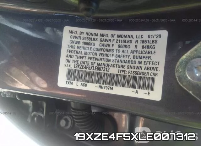 19XZE4F5XLE007312 фото 10