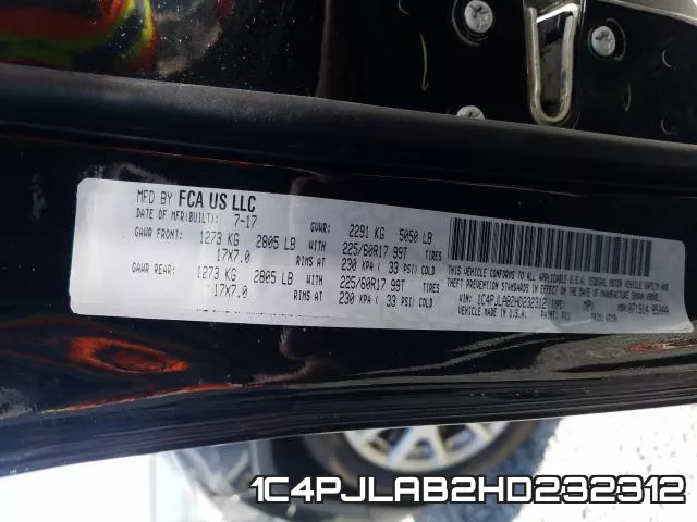 1C4PJLAB2HD232312 фото 2
