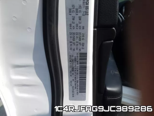 1C4RJFAG9JC389286 фото 2