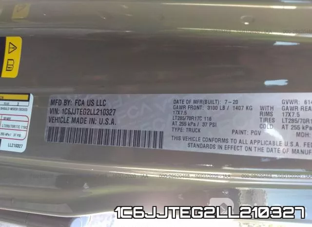 1C6JJTEG2LL210327 фото 10