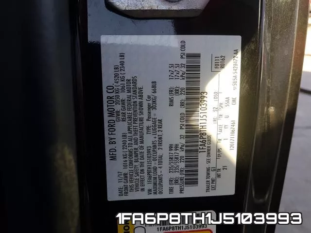 1FA6P8TH1J5103993 фото 2