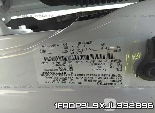 1FADP3L9XJL332896 фото 10