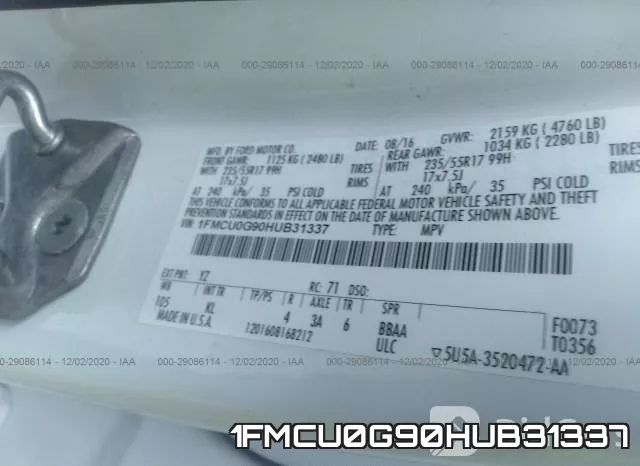 1FMCU0G90HUB31337 фото 10