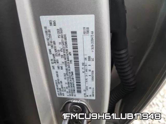 1FMCU9H61LUB17948 фото 2