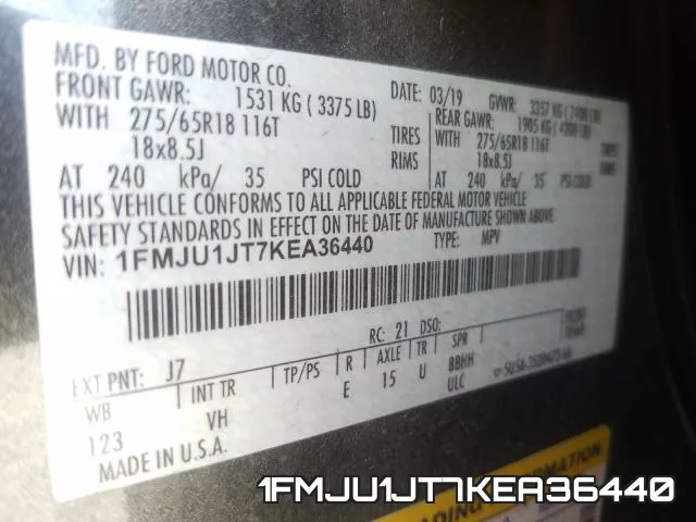 1FMJU1JT7KEA36440 фото 2