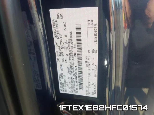 1FTEX1E82HFC01574 фото 2