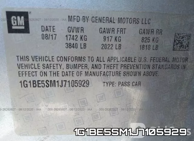 1G1BE5SM1J7105929 фото 10