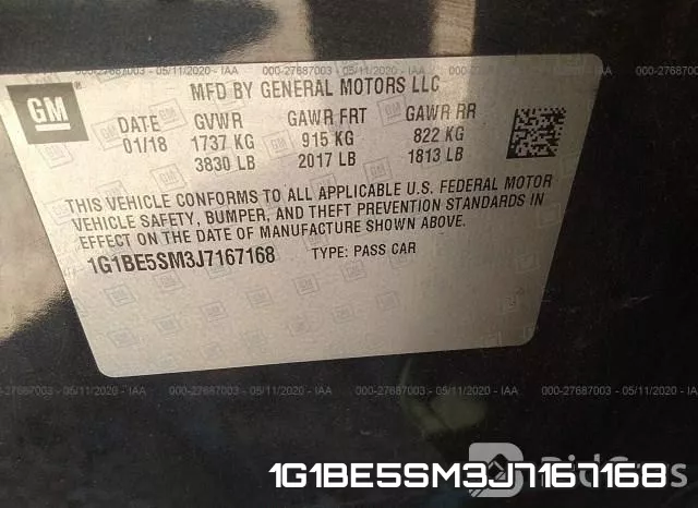 1G1BE5SM3J7167168 фото 10