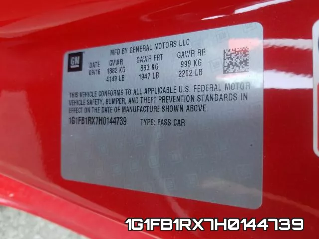 1G1FB1RX7H0144739 фото 2