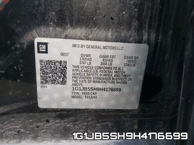 1G1JB5SH9H4176699 фото 2