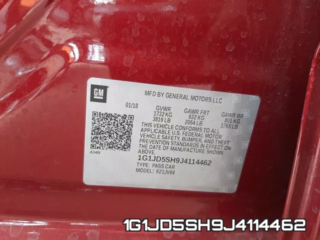 1G1JD5SH9J4114462 фото 2
