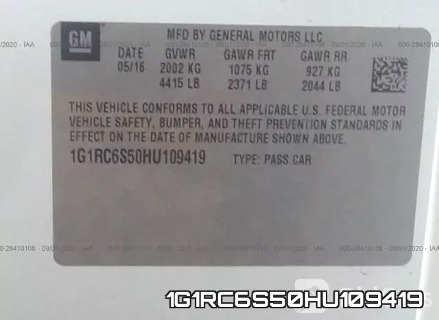 1G1RC6S50HU109419 фото 10