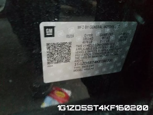 1G1ZD5ST4KF160200 фото 2