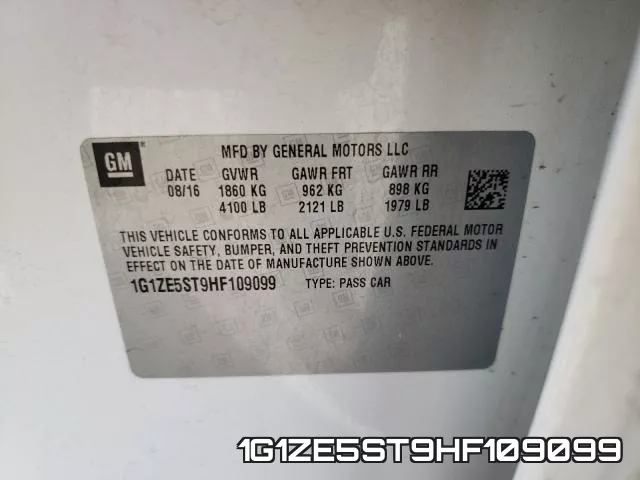 1G1ZE5ST9HF109099 фото 2