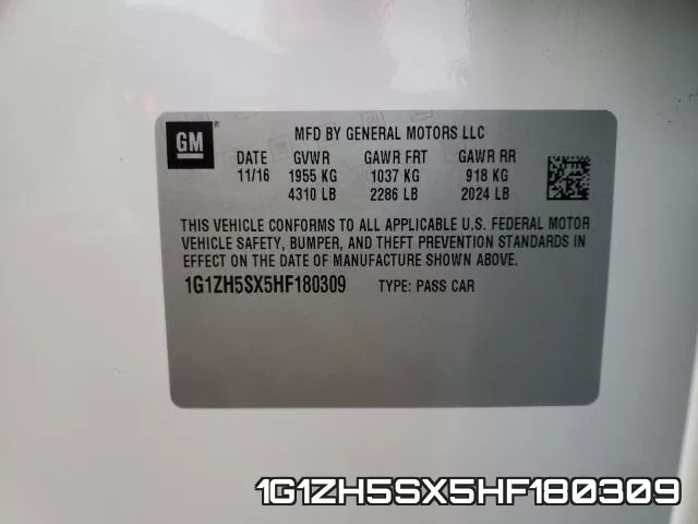 1G1ZH5SX5HF180309 фото 2