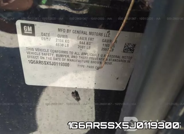 1G6AR5SX5J0119300 фото 10
