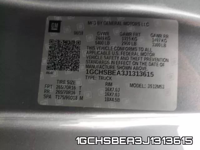1GCHSBEA3J1313615 фото 2