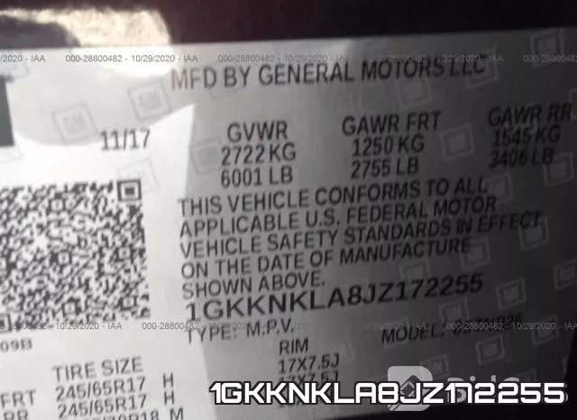 1GKKNKLA8JZ172255 фото 10