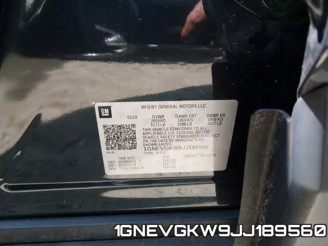 1GNEVGKW9JJ189560 фото 2