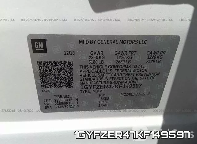 1GYFZER47KF149597 фото 10