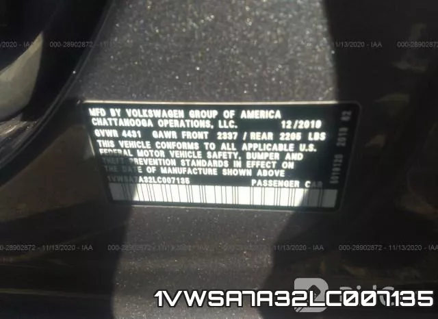 1VWSA7A32LC007135 фото 10