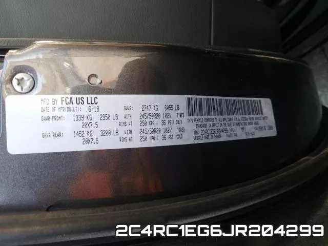 2C4RC1EG6JR204299 фото 2