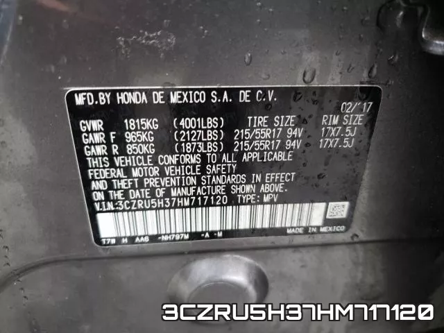 3CZRU5H37HM717120 фото 2