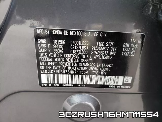 3CZRU5H76HM711554 фото 2