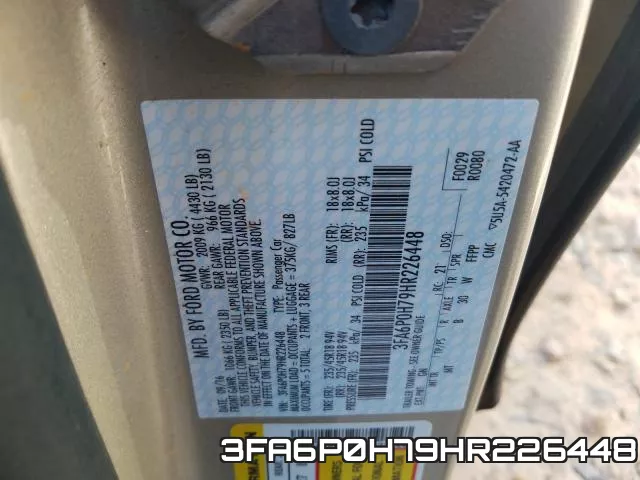 3FA6P0H79HR226448 фото 2