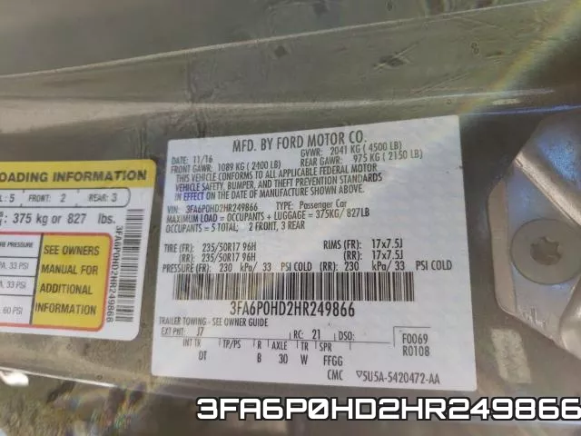 3FA6P0HD2HR249866 фото 2