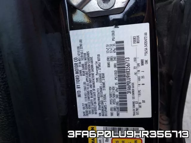 3FA6P0LU9HR356713 фото 2