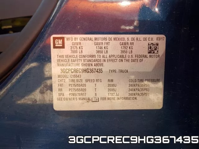 3GCPCREC9HG367435 фото 2
