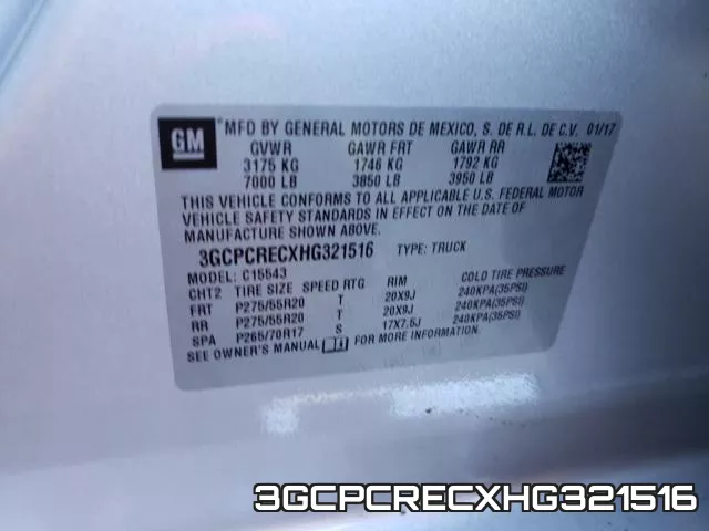 3GCPCRECXHG321516 фото 2