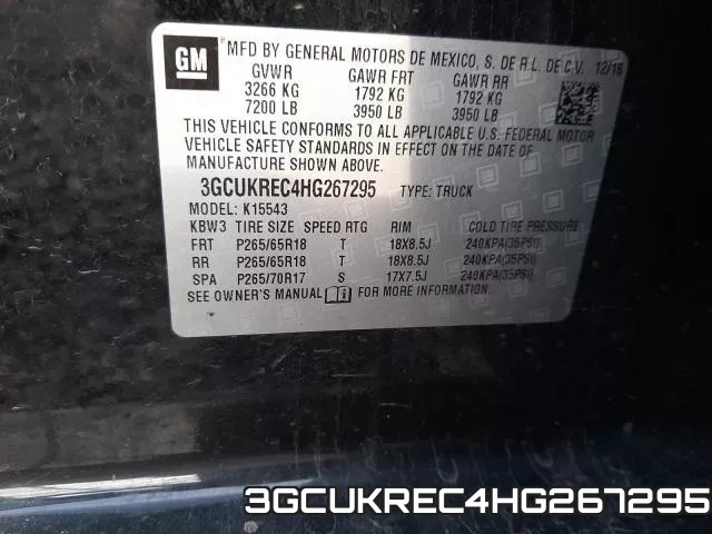 3GCUKREC4HG267295 фото 2