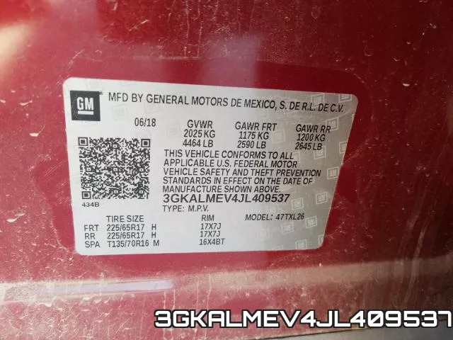 3GKALMEV4JL409537 фото 2