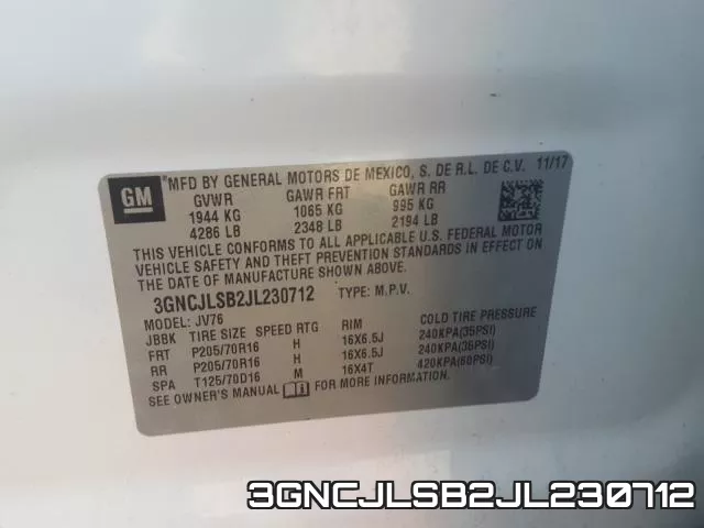 3GNCJLSB2JL230712 фото 2