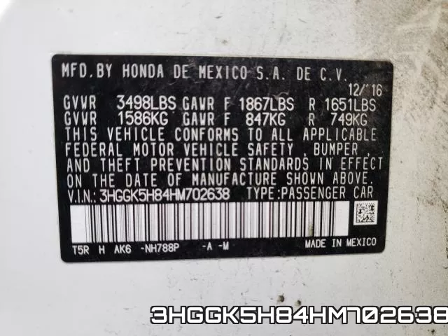 3HGGK5H84HM702638 фото 2