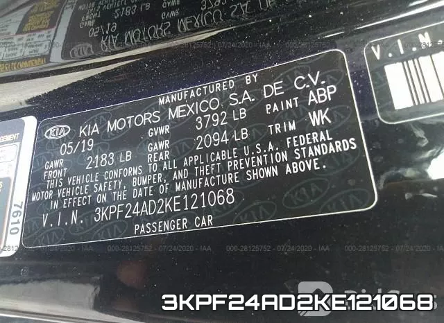 3KPF24AD2KE121068 фото 10