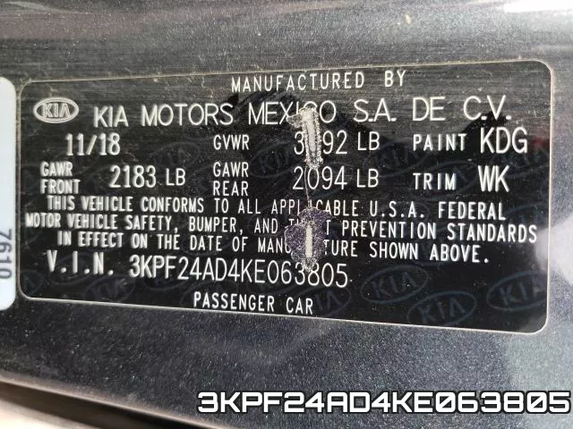 3KPF24AD4KE063805 фото 2