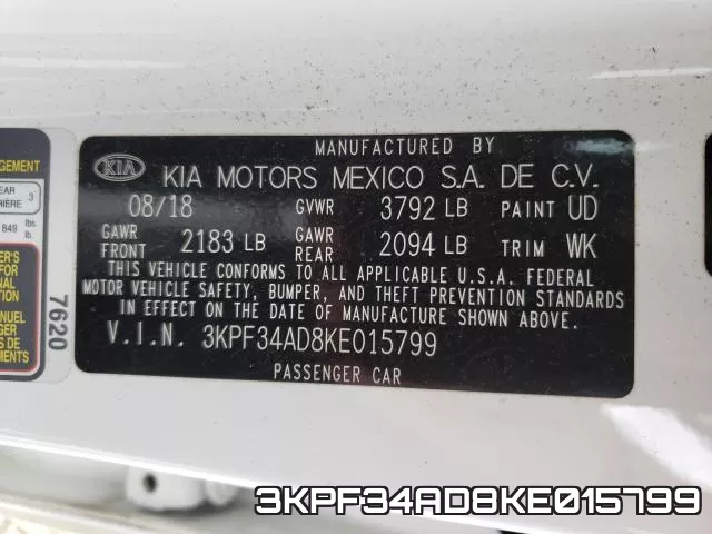 3KPF34AD8KE015799 фото 2