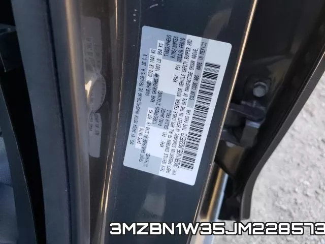3MZBN1W35JM228573 фото 2