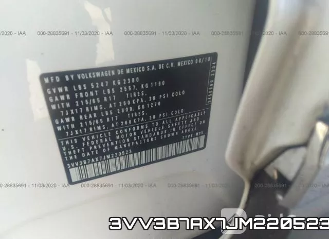 3VV3B7AX7JM220523 фото 10