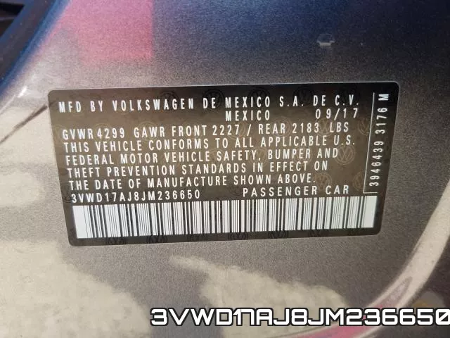 3VWD17AJ8JM236650 фото 2