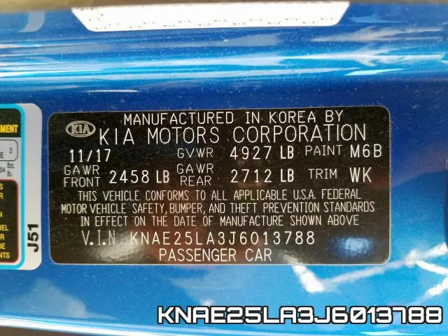 KNAE25LA3J6013788 фото 2