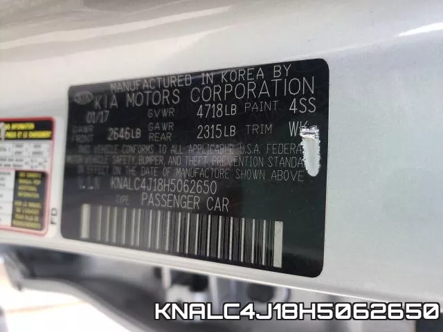 KNALC4J18H5062650 фото 2