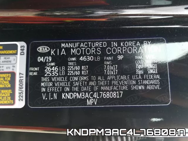 KNDPM3AC4L7680817 фото 2