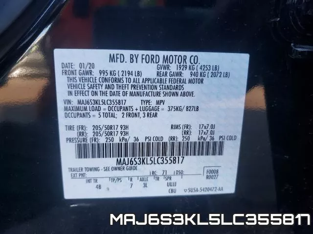 MAJ6S3KL5LC355817 фото 2