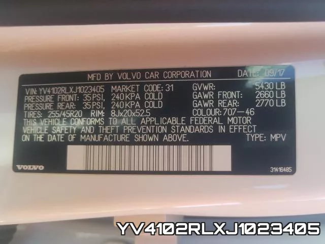 YV4102RLXJ1023405 фото 2