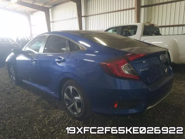 19XFC2F65KE026922 фото 3