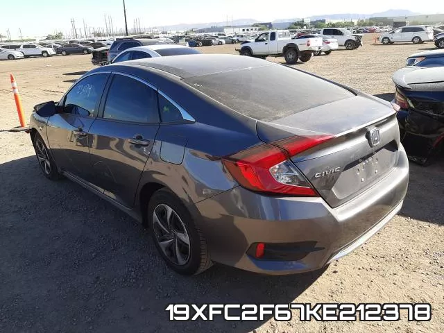 19XFC2F67KE212378 фото 4
